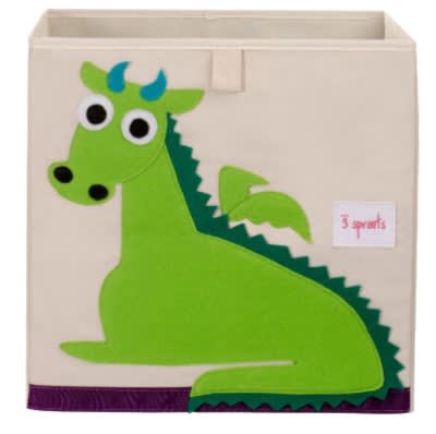 3 Sprouts Caja Organizadora Dragón Verde