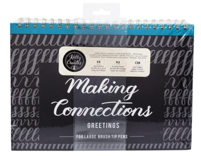 America Crafts Kelly Creates Cuaderno de Trabajo Greetings Lettering1