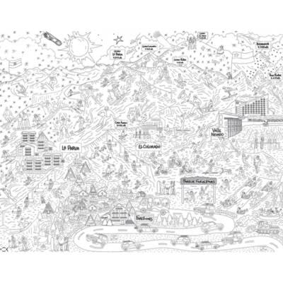 Lámina para Colorear Pónle Color a Farellones 70x90 cm1