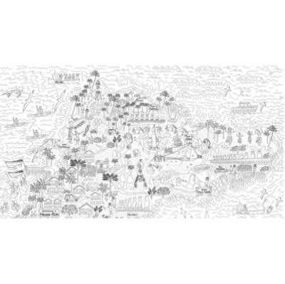 Lámina para Colorear Pónle Color a Rapa Nui 70x90 cm1