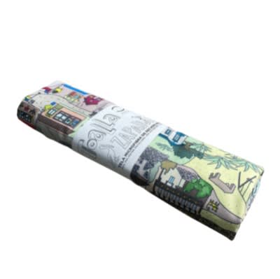 Toalla Tela Microfibra Secado Rápido Diseño Zapallar 73 x137cm