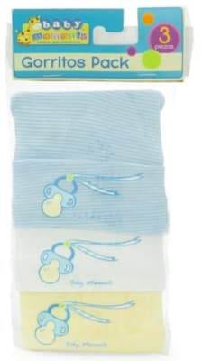 Baby Mink Gorritos Pack Celeste 3ú.1