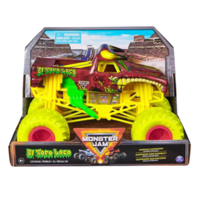 Monster Jam Vehículo Metálico 1:24 El Toro Loco1