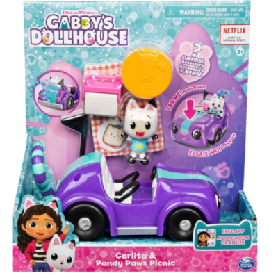 Dream Works Gabby´S DollHouse Auto Picnic Carlita & Pandy Paws1