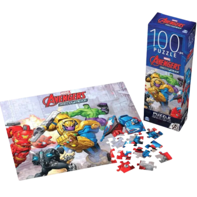 Spin Master Puzzle 100 Piezas Licencia Marvel Avengers MechStrike