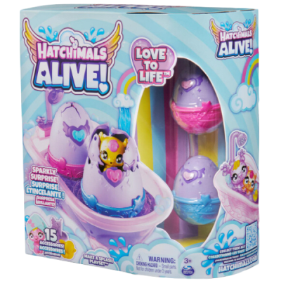 Hatchimals Alive! Diversión Baño de Colores1