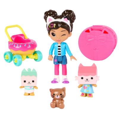 Dream Works Gabby´S DollHouse Set Figuras Gabby Cuidado de Gatitos