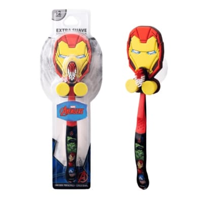 Cepillo Dental + Portacepillo Extra Suave Avengers Iron Man1