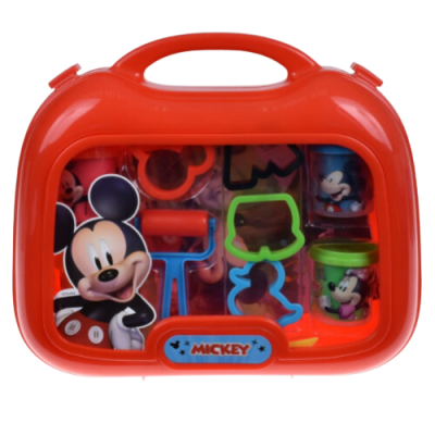 Disney Junior Mickey Set de Masas C/Accesorios en Maleta de 28x24cm