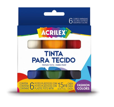 Acrilex Pintura Género 6ú.Colores Surtidos 15ml c/u