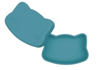 We Might Be Tiny Caja Almuerzo Silicona Gato Azul Oscuro