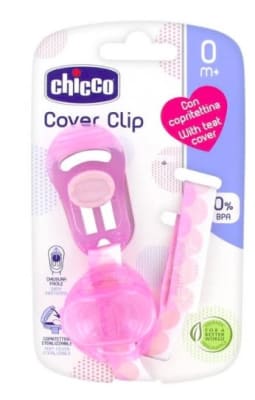 Chicco Cover Clip P/Chupetes Rosado1