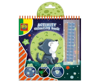 SES Creative Book Actividades para Colorear Glow in The Dark1