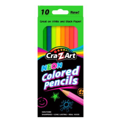 Cra-Z-Art Neon Colored Pencils 10ú. Lápices de Colores