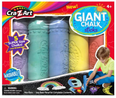 Cra-Z-Art Giant Chalk Sticks Washable! 5ú. Tizas Gigantes Lavables1