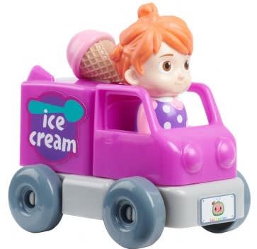 Cocomelon Vehículo Build a Car 4 Piezas Yoyo Ice Cream Truck