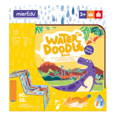 MierEdu Libro para Pintar C/Agua Mundo Dinosaurios1