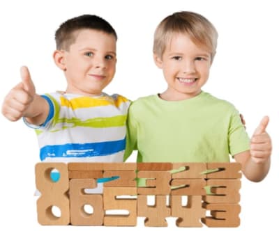 Woodis Set Números de Madera 60 Piezas1