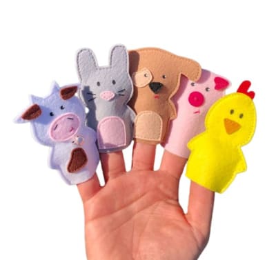 Títeres de Dedos Animalitos 5ú. C/Bolsa Género1