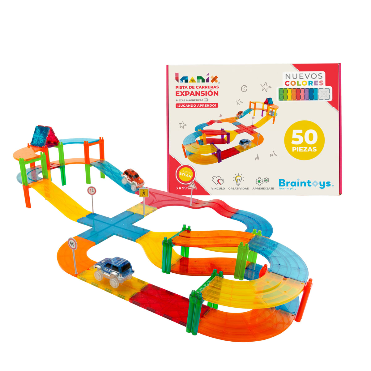 Imanix Set de Pista 50 Piezas Magnéticas | Papermill