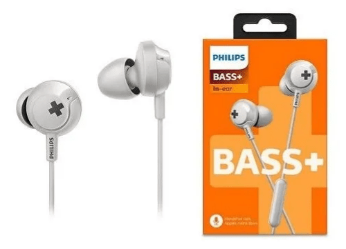 Philips Audífonos Bass+ C/Mic White SHE4305WT | Papermill