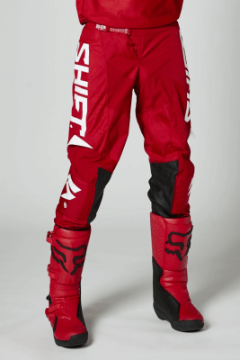 PANTALON SHIFT YOUTH WHITE3 LABEL TRAC ROJO