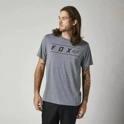 POLERA FOX MANGA CORTA PINNACLE GRIS