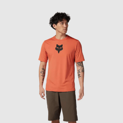 POLERA FOX RANGER LAB HEAD SS NARANJO