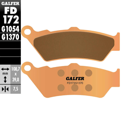 PASTILAS DE FRENO GALFER DELANTERA