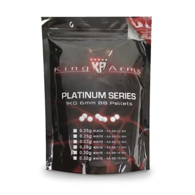 Balines King Arms Platinum 0.20 g cal 6 mm 5000 unidades - 1 KG