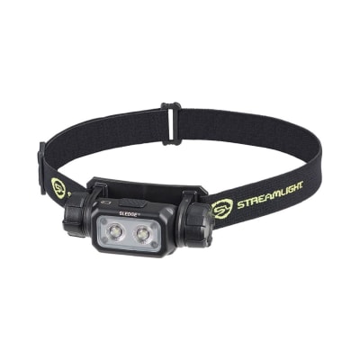 Linterna de cabeza Sledge, incluye correa elastica , bateria recargable SL-B26 y cable USB-C color negra #89019