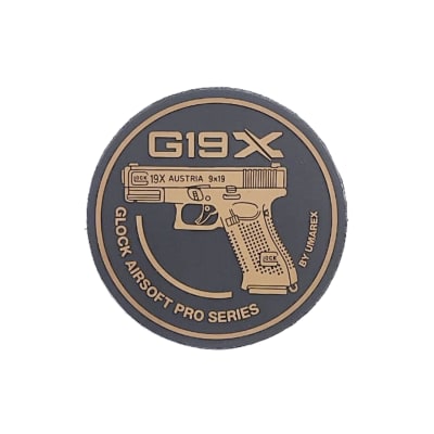 Parche GLOCK 19X Umarex PVC 8x8cm