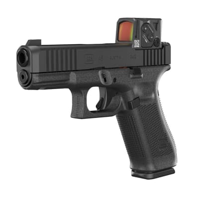 Pistola cal 9 mm Glock mod 45 A-Cut, gen5, con mira electrónica AimPoint COA
