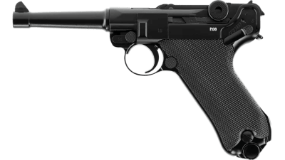 Pistola cal. 4,5 mm modelo Legends P08, color negro, BB CO2, 3,0 J 20R, #5.8142