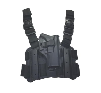 Holster Milfort KIT PIERNERA para pistola GLOCK 17/19/22 Nivel-3 Derecha