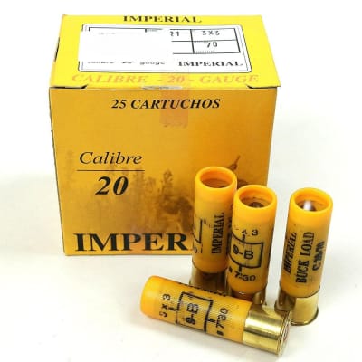 Cartucho Cal 20 Imperial Mun 6, Caja 25 UDS