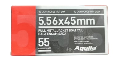 BALA CAL 5.56 X 45 MM 55 GR MARCA AGUILA CAJA 50 RDS