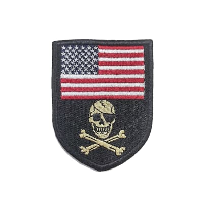 Parche Calavera EE.UU ( Bordado, tela)