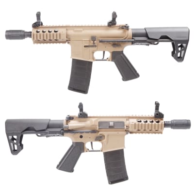 Réplica AEG King Arms PDW 5.56 SBR Shorty Dark Earth Cal. 6 mm1