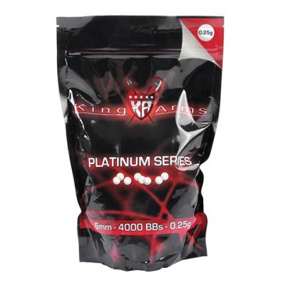 Balines King Arms Platinum 0.25 g cal 6 mm 4000 unidades - 1 KG