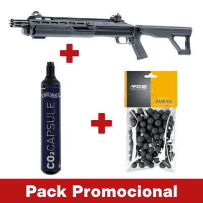 PACK HDX68 + CO2 Walther 88 gr y balines .68 practice rubber
