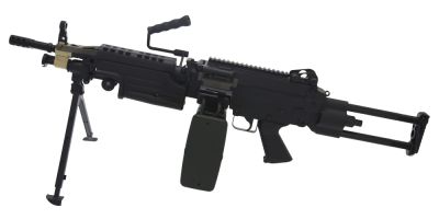Replica de soporte A&K AEG modelo M249 PARA BLACK Replica de soporte A&K AEG modelo M249 PARA BLACK