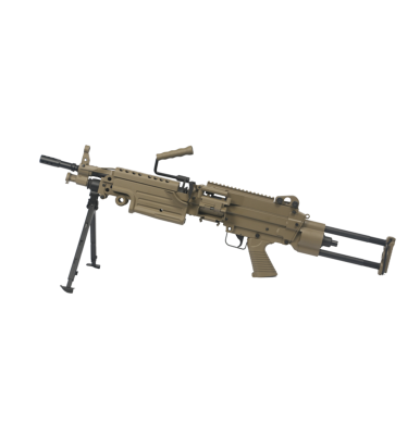 Replica de soporte A&K AEG modelo M249 PARA TAN Replica de soporte A&K AEG modelo M249 PARA TAN