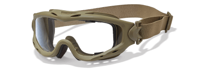Antiparra Balística Wiley X SPEAR Tan con 2 Micas Smoke Grey y Transparente SP29T