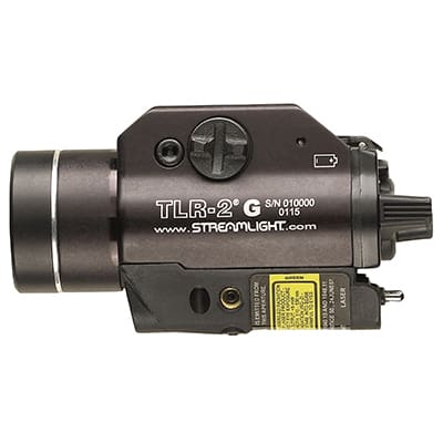 Linterna Streamlight modelo TLR-2 G, color negro, laser verde