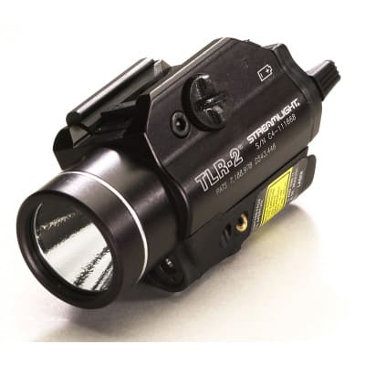 Linterna Streamlight modelo TLR-2, color negro, laser rojo
