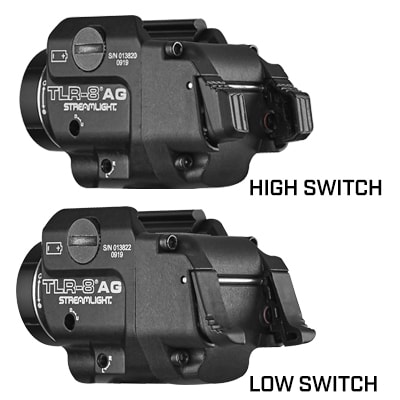 Linterna Streamlight modelo TLR-8 A, color negro, laser rojo