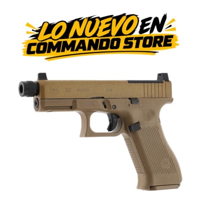 Réplica cal 6 mm mod GLOCK 19X MOS Coyote 6 mm CO2 < 1,0 J 18R, #2.6554