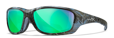 Wiley X Gravity Captivate Pol Green Mirror/Kryptek Neptune Frame