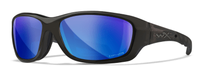Wiley X Gravity Captivate Pol Blue Mirror/Black Crystal Frame